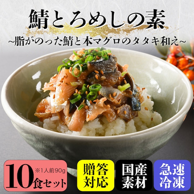 『鯖とろめしの素』【10食セット】