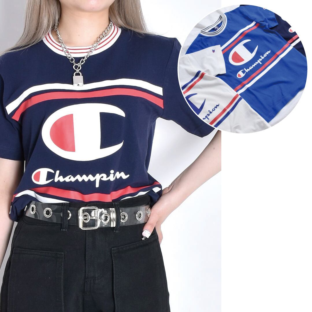 【50%OFF】Champion CHマークライン Tシャツ