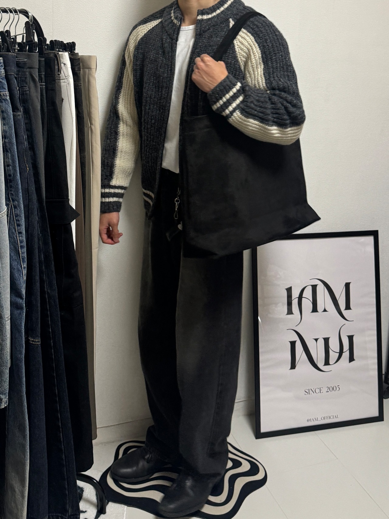 Muffin Premium Suede Tote Bag (3color) - 6