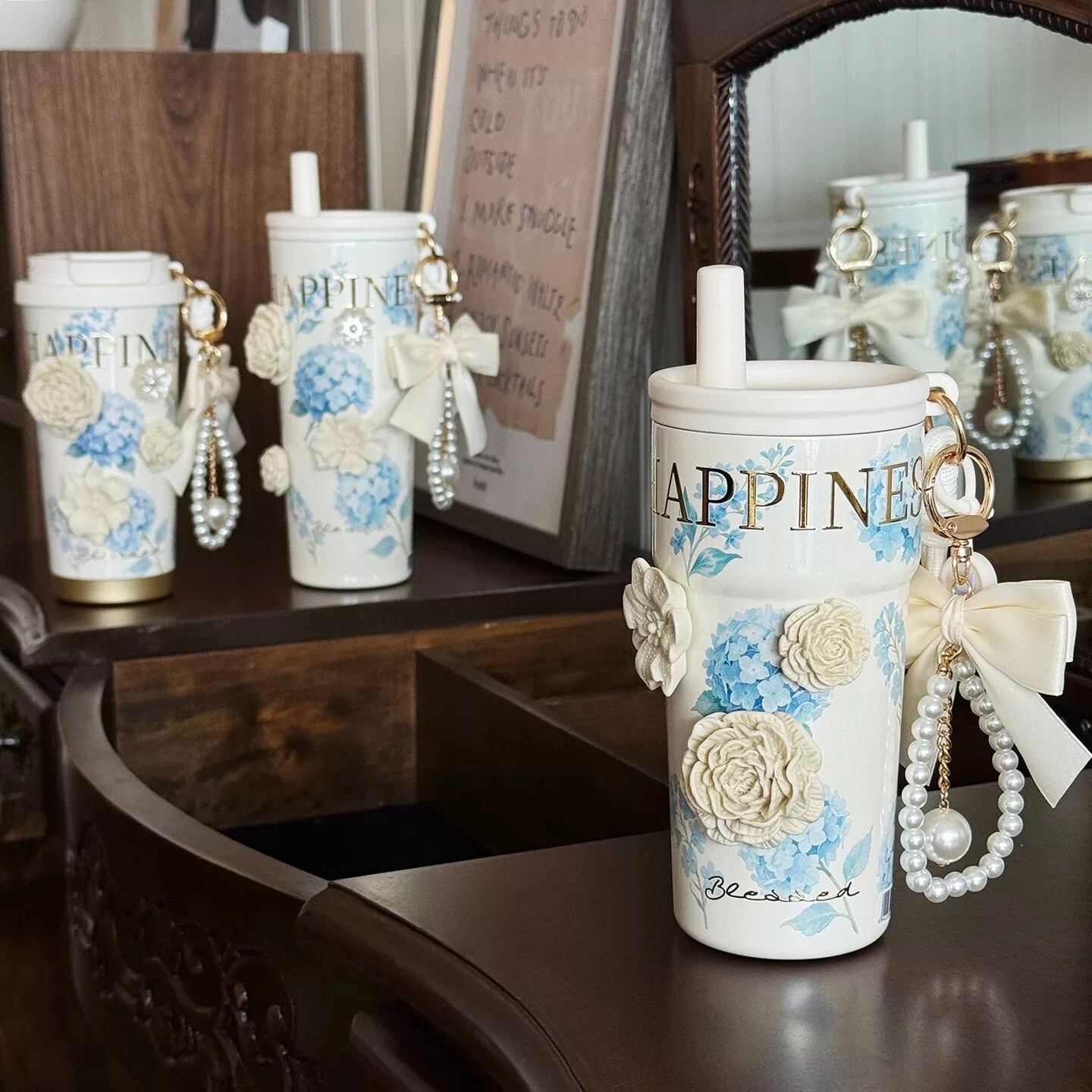 3type♡プリンセスフラワータンブラー/コーヒーカップ