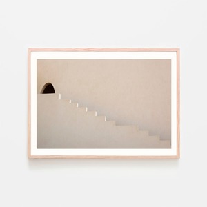 階段と入り口 / アートポスター カラー ミニマル インテリア 2L〜 ベージュトーン 建築 アラビック