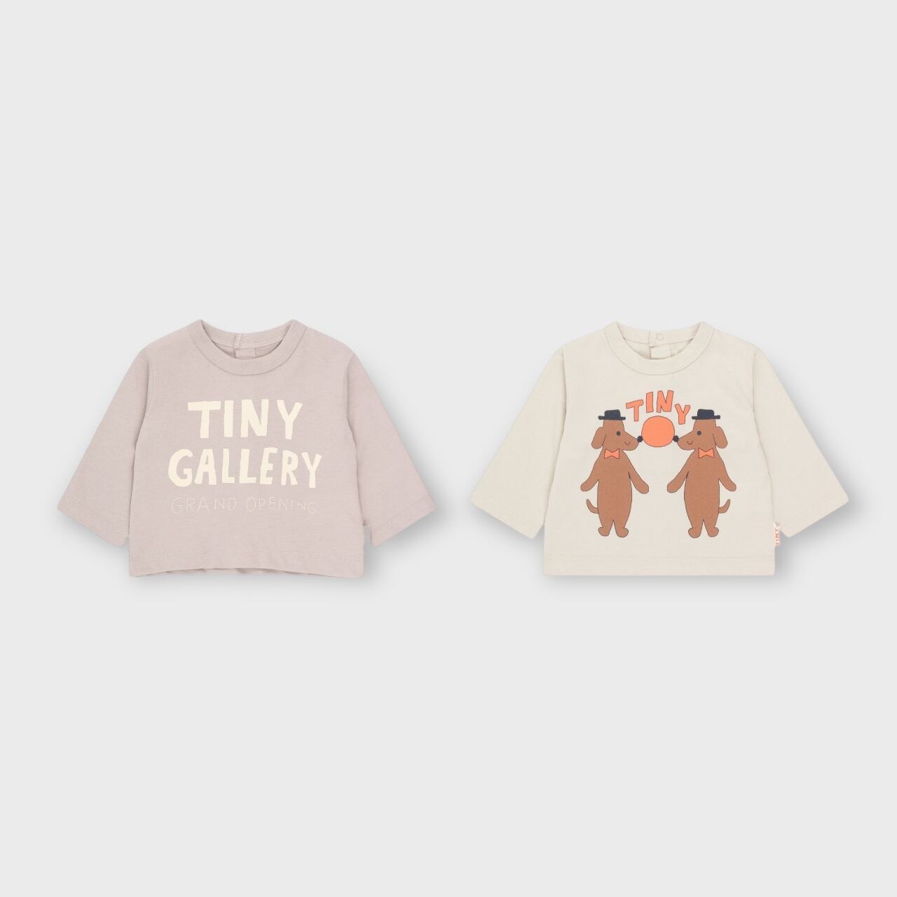 tiny cottons プードル Tinycottons Koszula Tiny Poodle Scalloped Blue/Light Cream