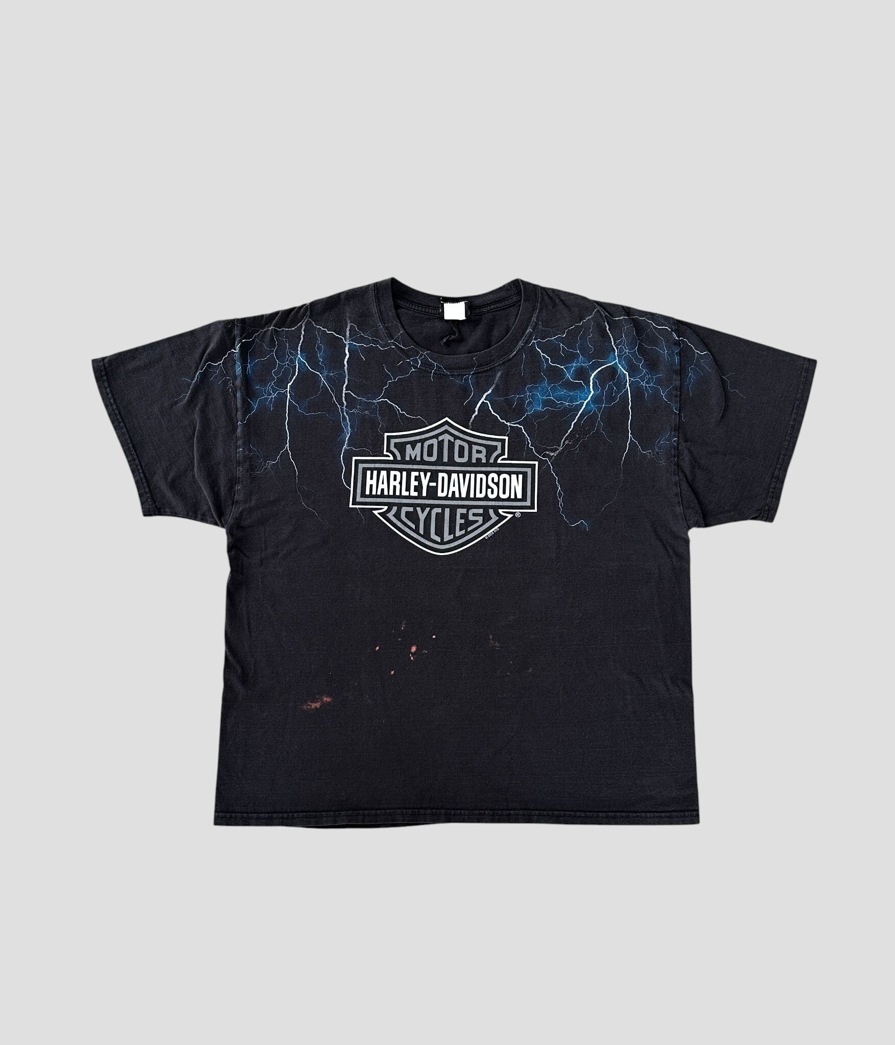 Harley Davidson- Used Thunder Lightning Print T-shirt | BEGGARS