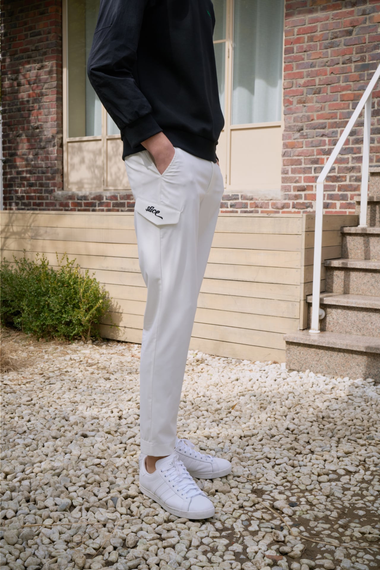 GOXO ゴーエックスオー フックスライスレタリングポケットパンツ