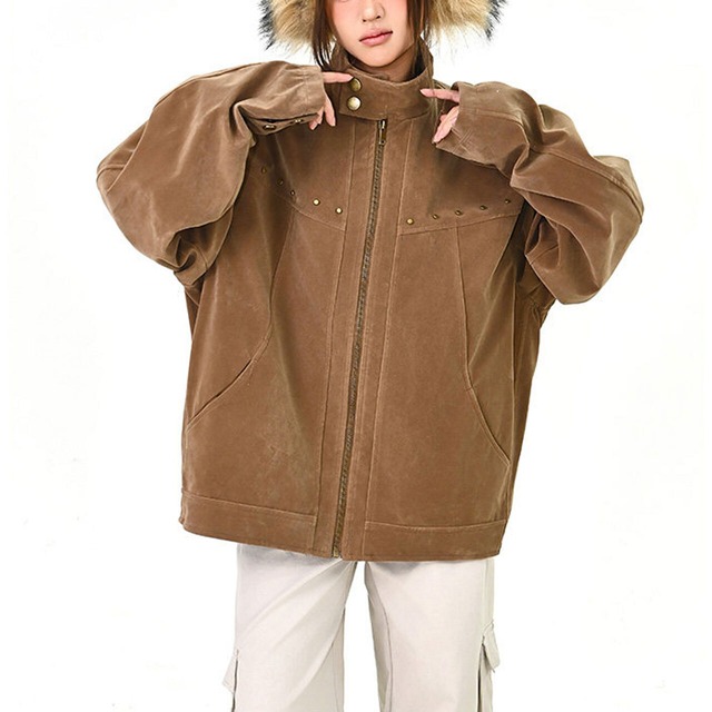 スタンドネックワークストリートブルゾン
 2col   R01586