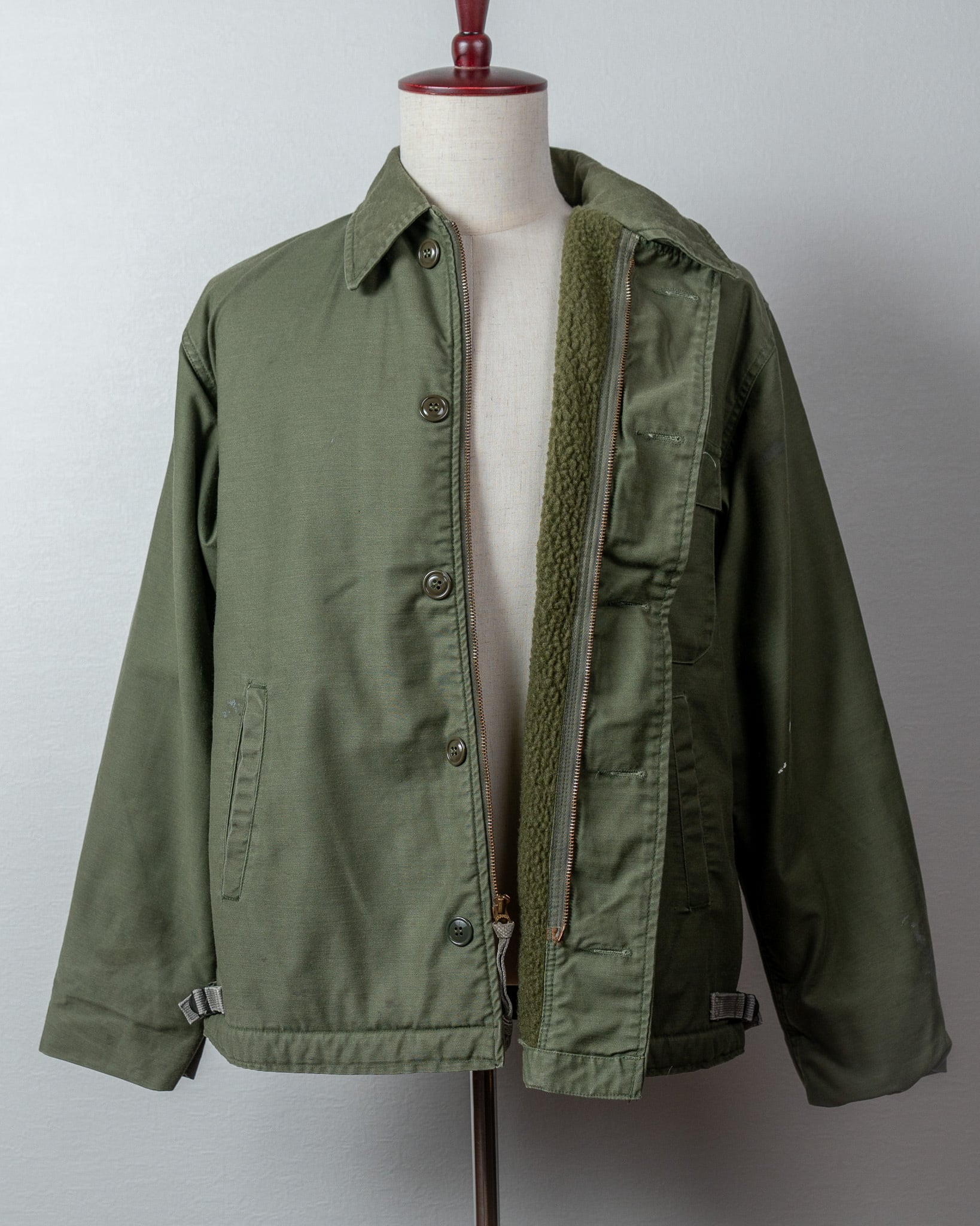 U.S.Navy A Deck Jacket Good Stencil Large "Used" 実物 アメリカ