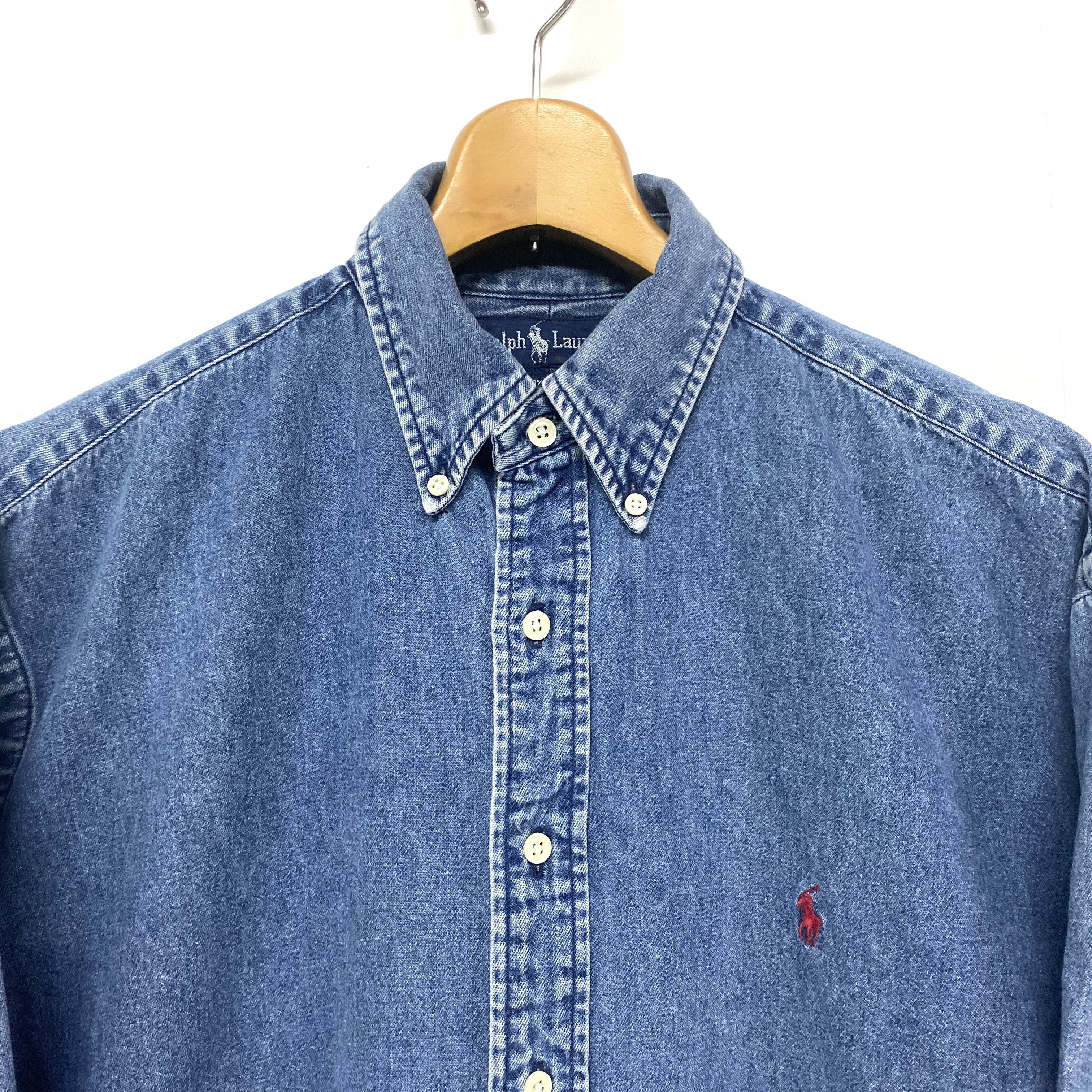Ralph Lauren ラルフローレン 長袖 デニム ボタンダウンシャツ B.D