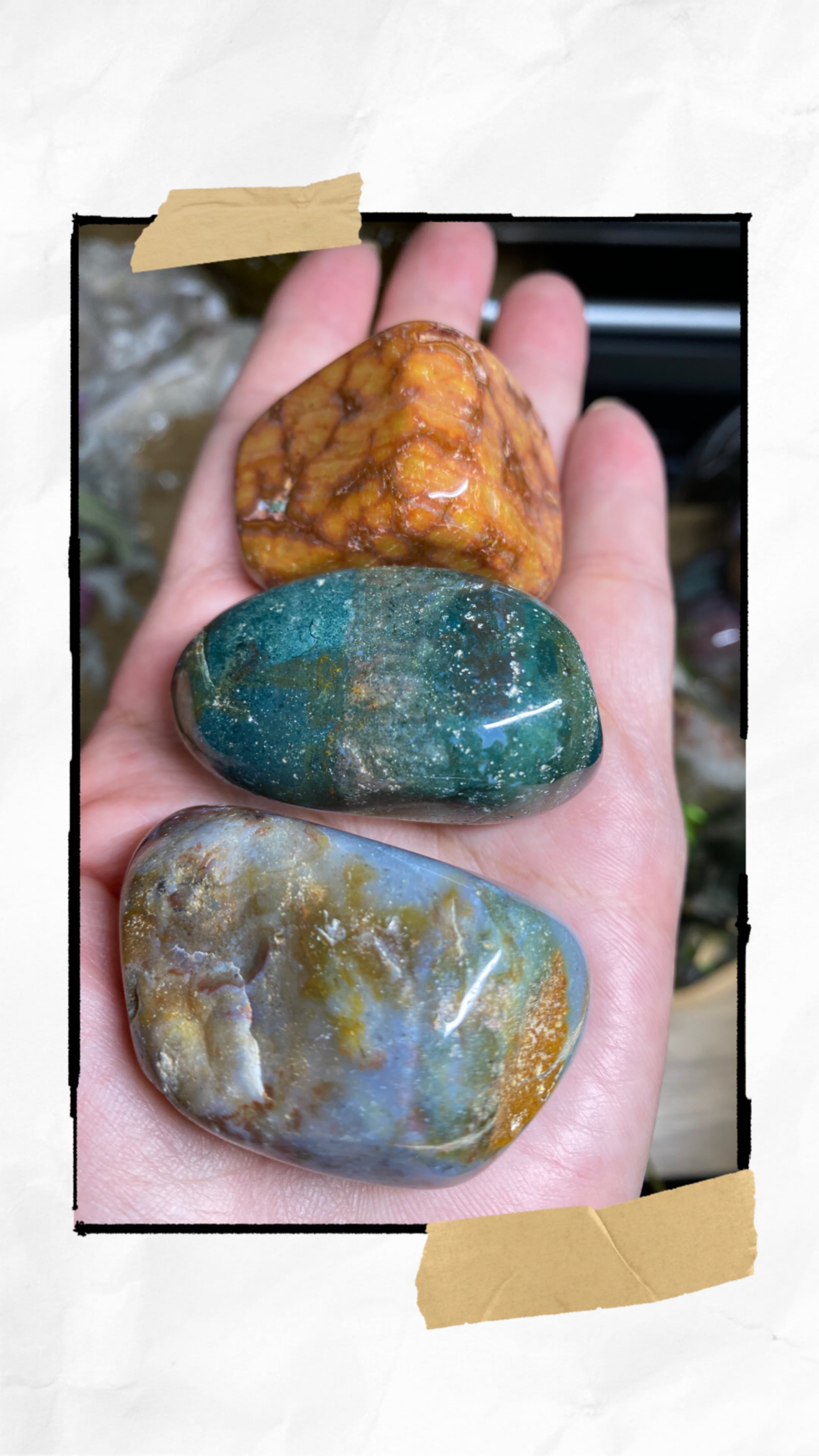 ★オーシャンジャスパー  3点セット★ オーシャンジャスパー3点セット A | cocolani_stone