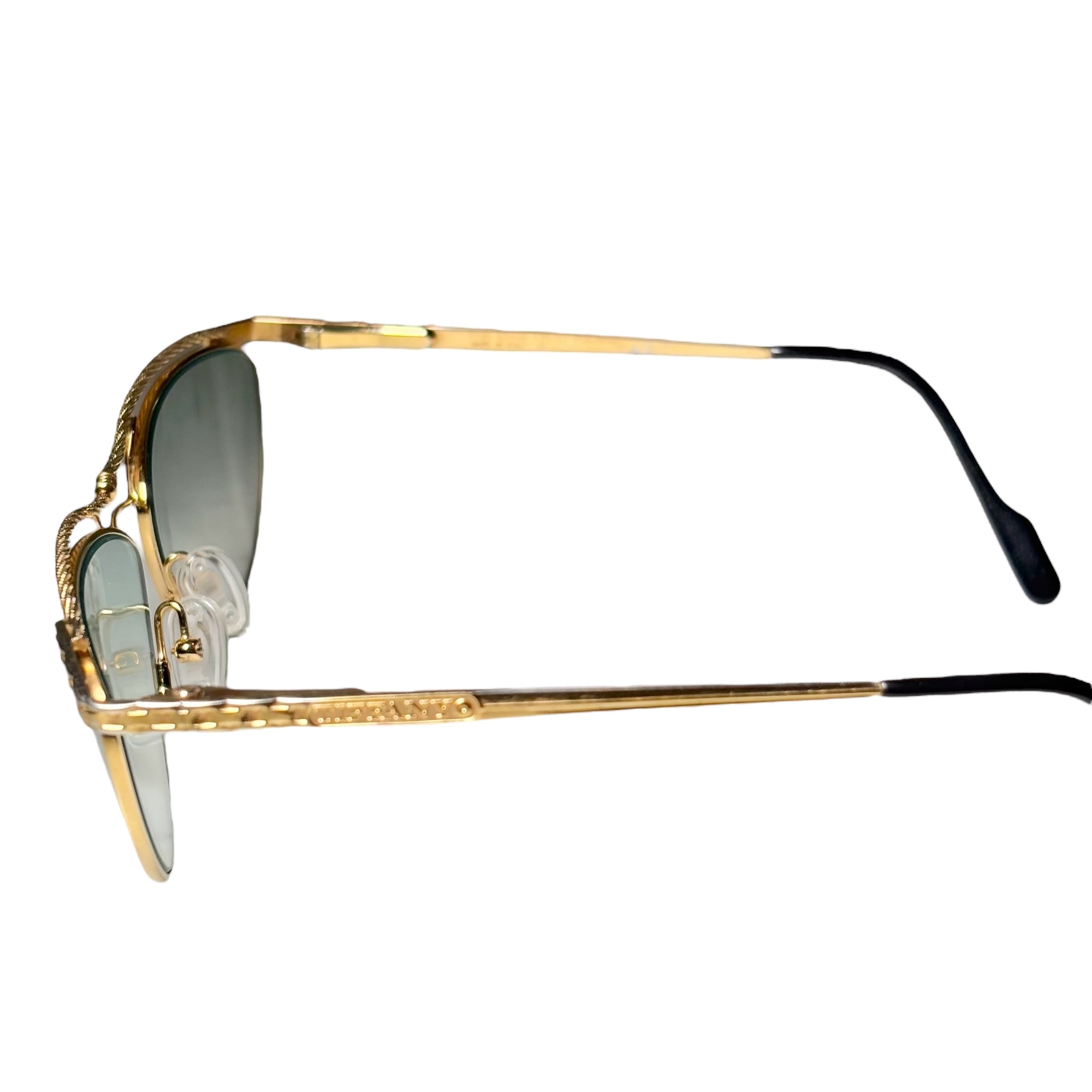 vintage TIFFANY LUNETTES twisted double bridge sunglasses “T135
