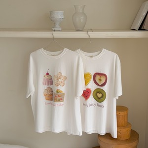 [予約] ninibello - adult juicy sweet T-shirt ( fruit / sweets )