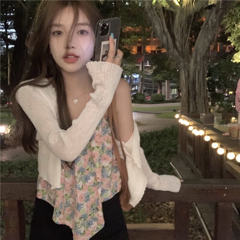 薄手カーディガンレディースフローラル 大人ガーリー スウィート キュート カジュアル 花柄 クレセントシティ12152798274