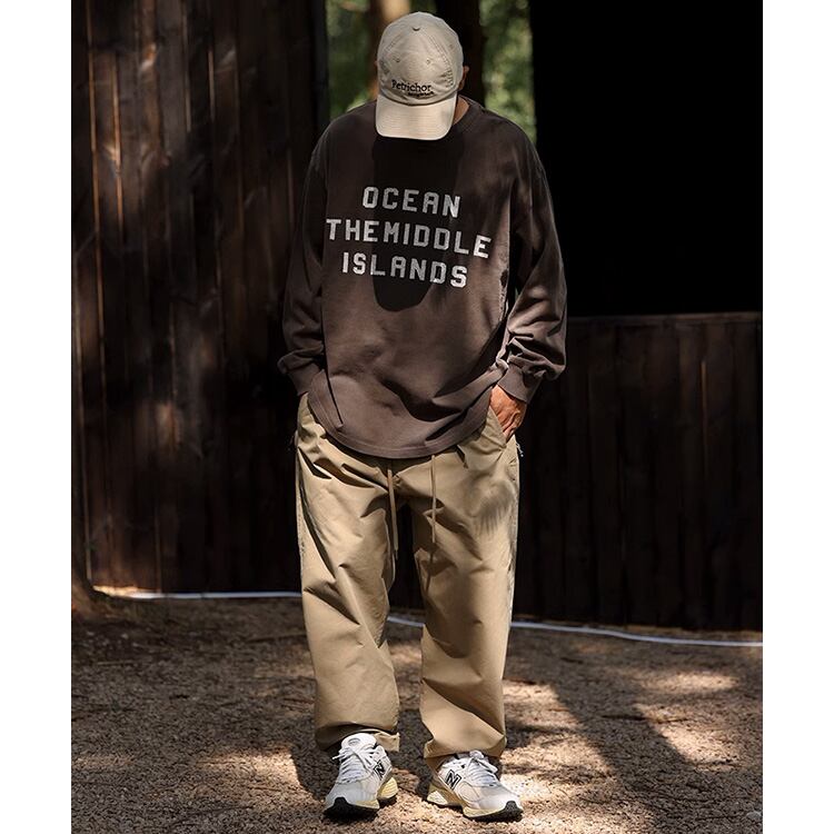 ★LOOSE TIGHT WAIST DRAWSTRING CASUAL PANTS　　　A0734