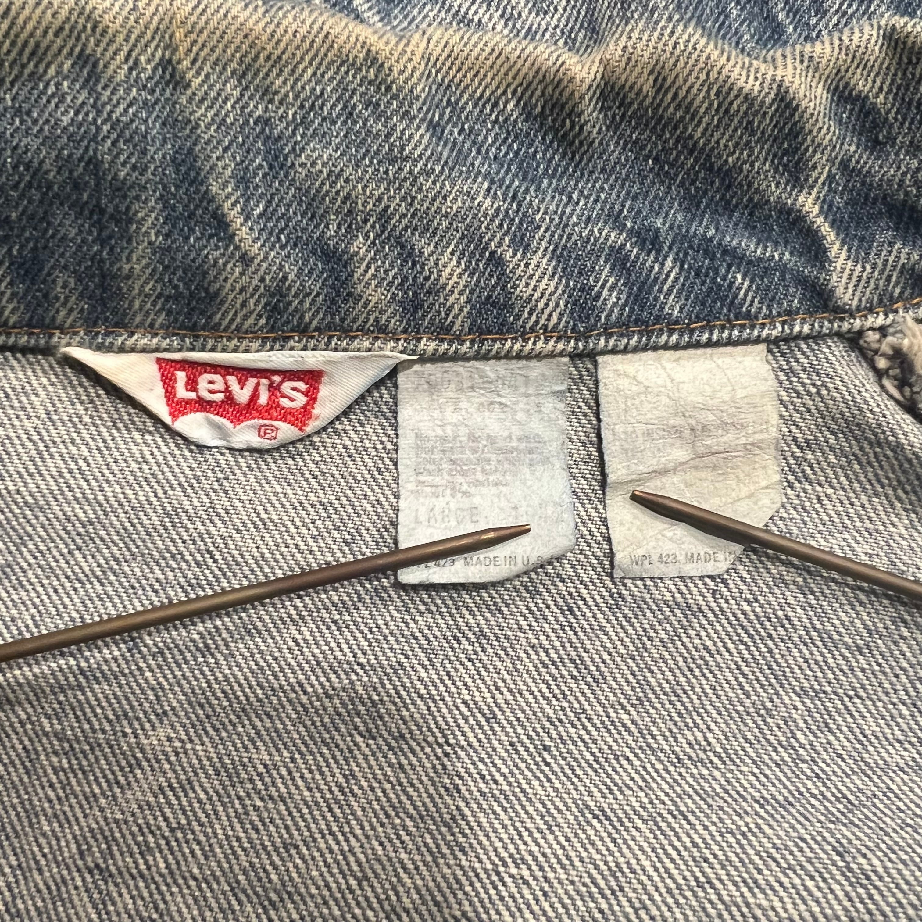 ​【70s Vintage】Levi'sブッシュコート デニム　白タグサファリ 70s USA製 Levi's Safari Bush Denim Jacket リーバイス ブッシュ