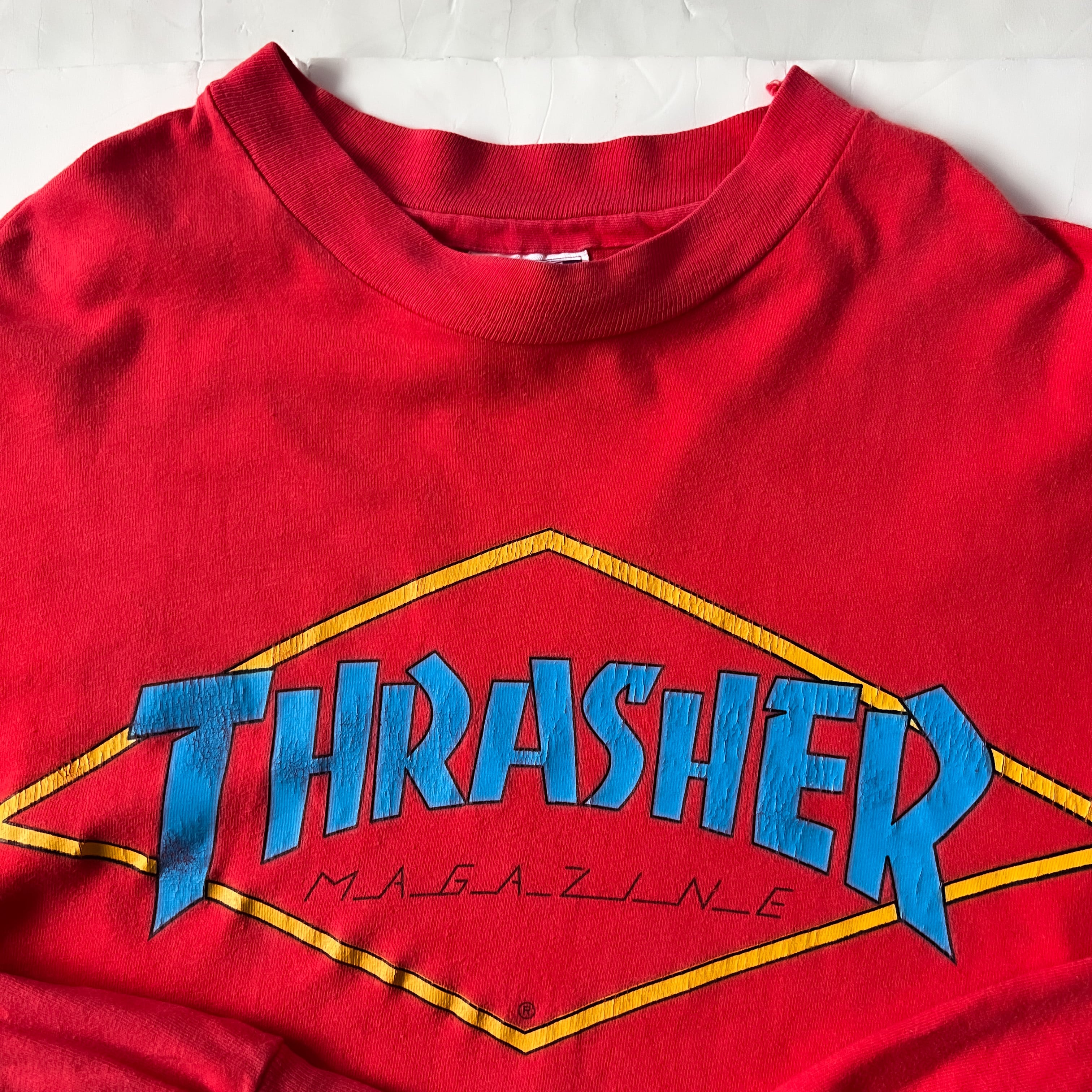 90s “THRASHER” made in usa HANES body long sleeve Tee 90年代 ...