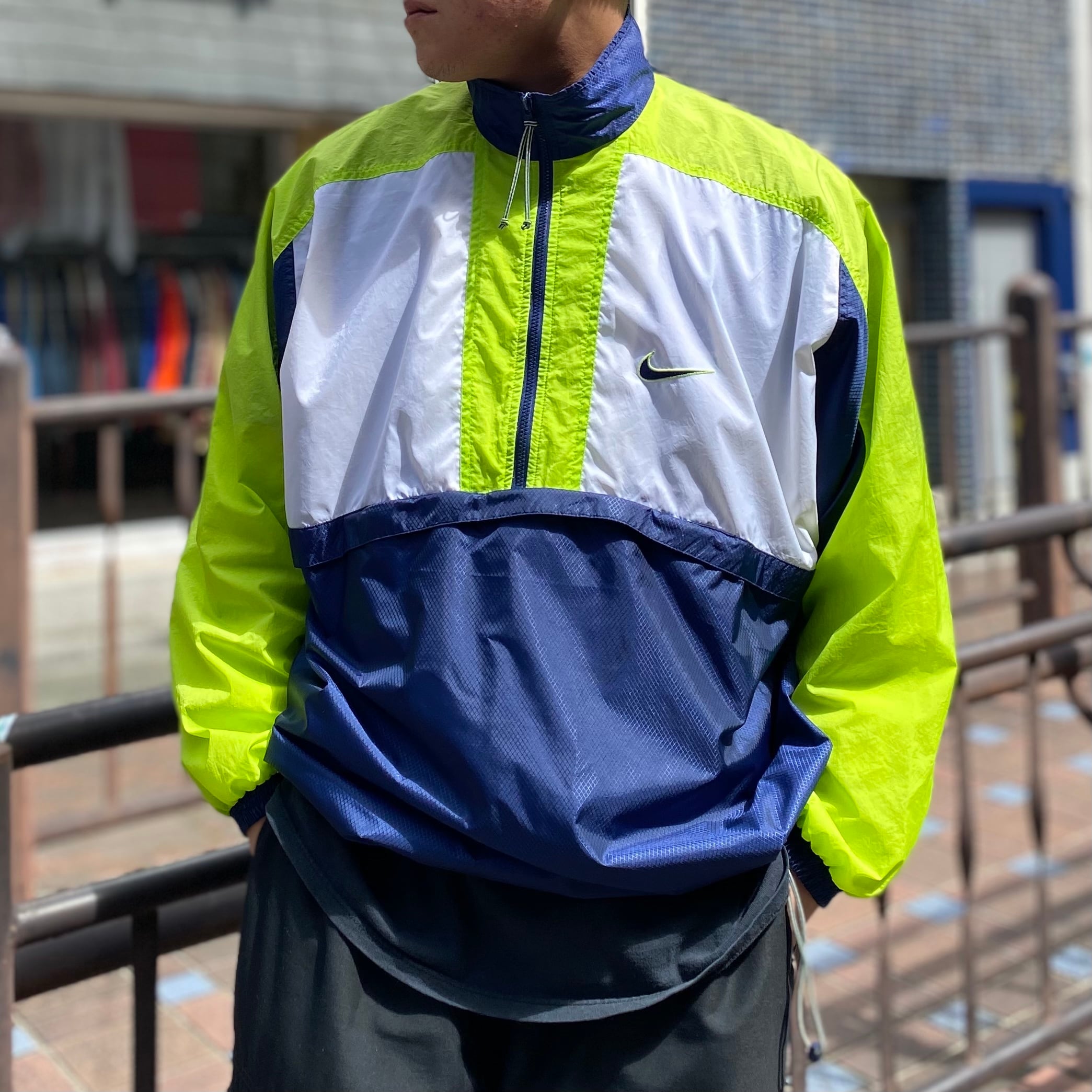 size:XL【 NIKE 】ナイキ ハーフジップ プルオーバーナイロン ...