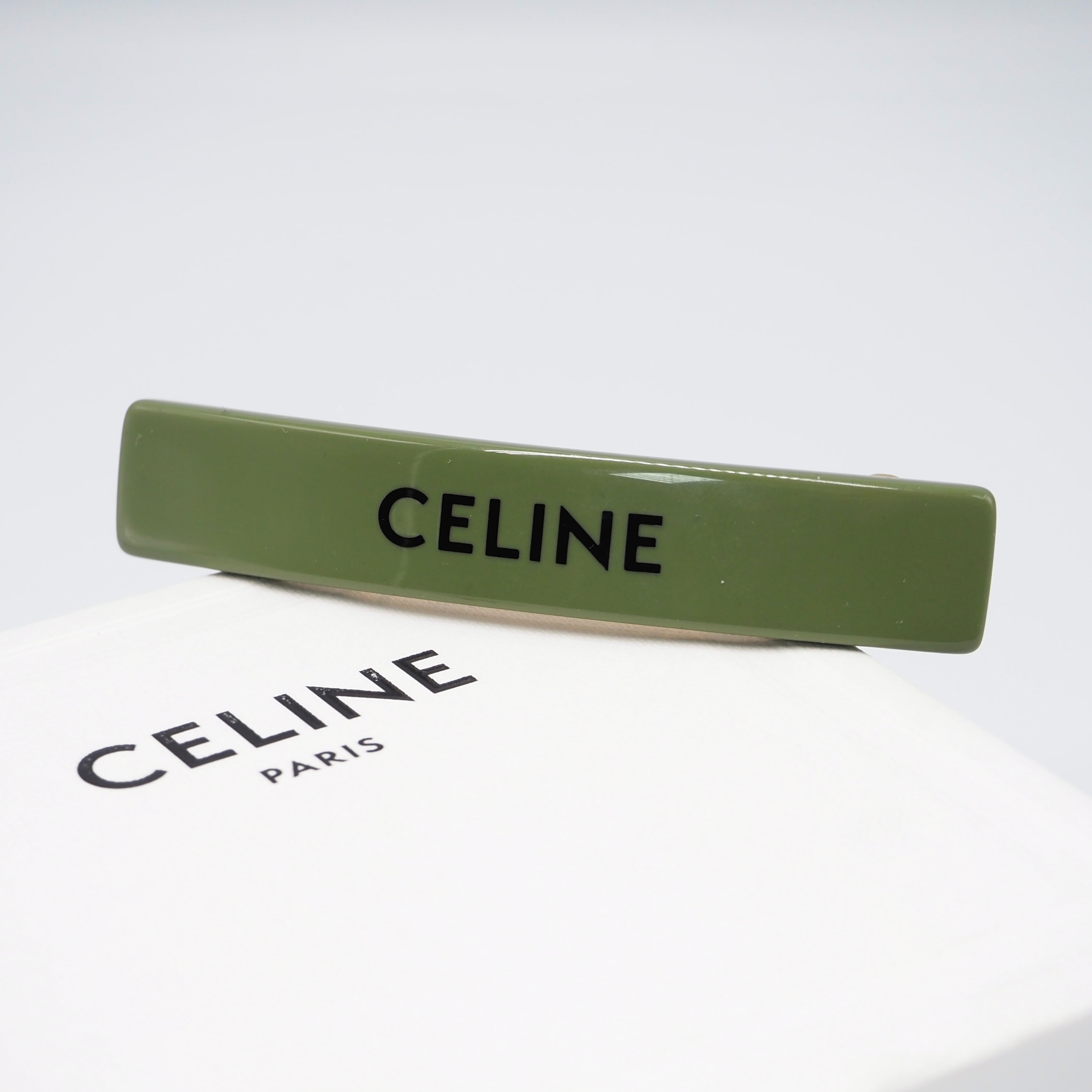 CELINE ロゴ バレッタ ヘアクリップ セリーヌ 付属品付き | 2122TOKYO