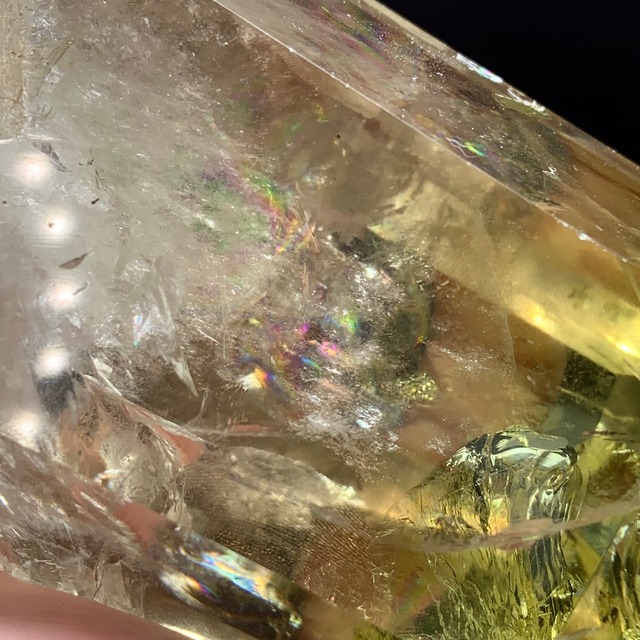 no1.超透明☆虹有り♪大きいシトリン ポイント