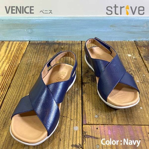 STRIVE VENICE NAVY ストライブ ベニス ネイビー APMA認定証 サンダル イギリス