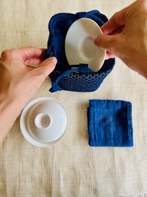 綿入茶器収納袋 中 | 茶海堂 Chakaido