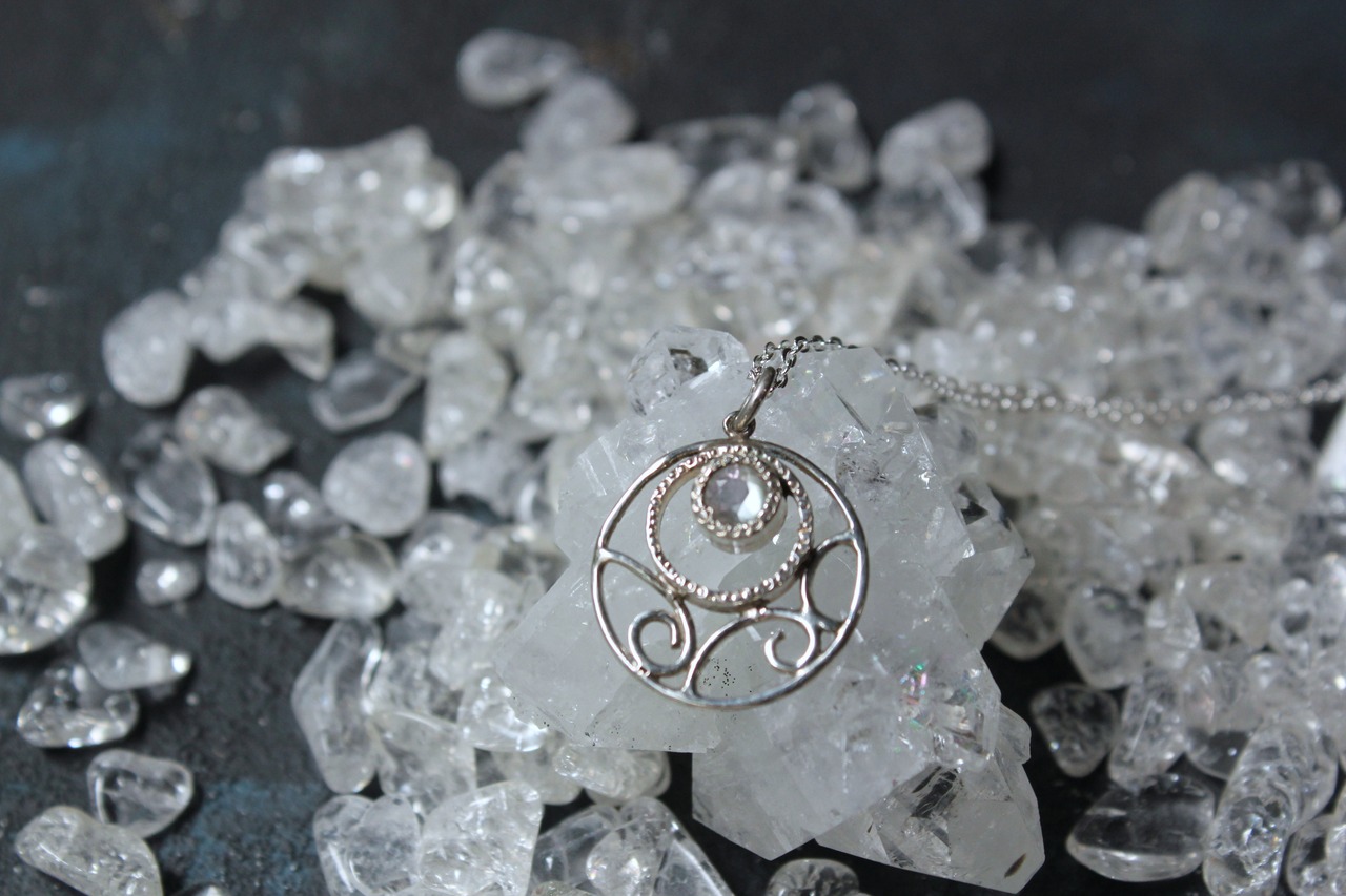 ブルームーンストーンのネックレス