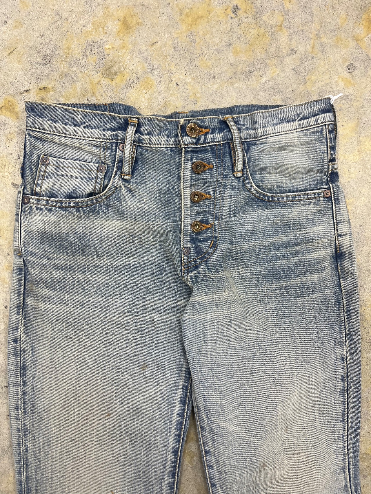 SUGARHILL | FADED DENIM BELL BOTTOM DENIM PANTS | FADED INDIGO 