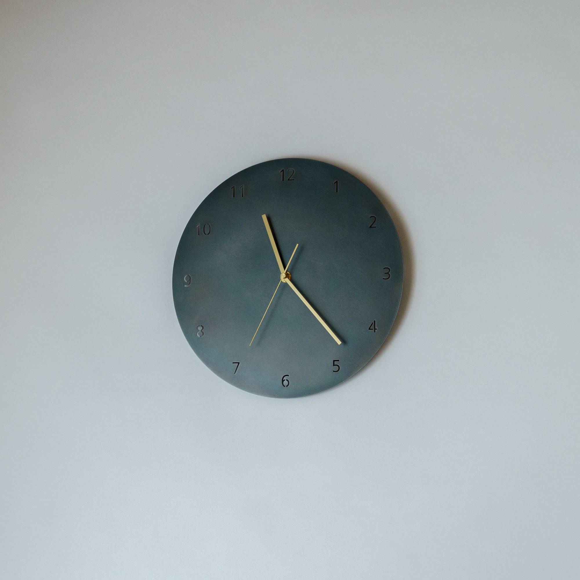 受注製作】minimal wall clock 300 _ number / iron 壁掛け時計 300