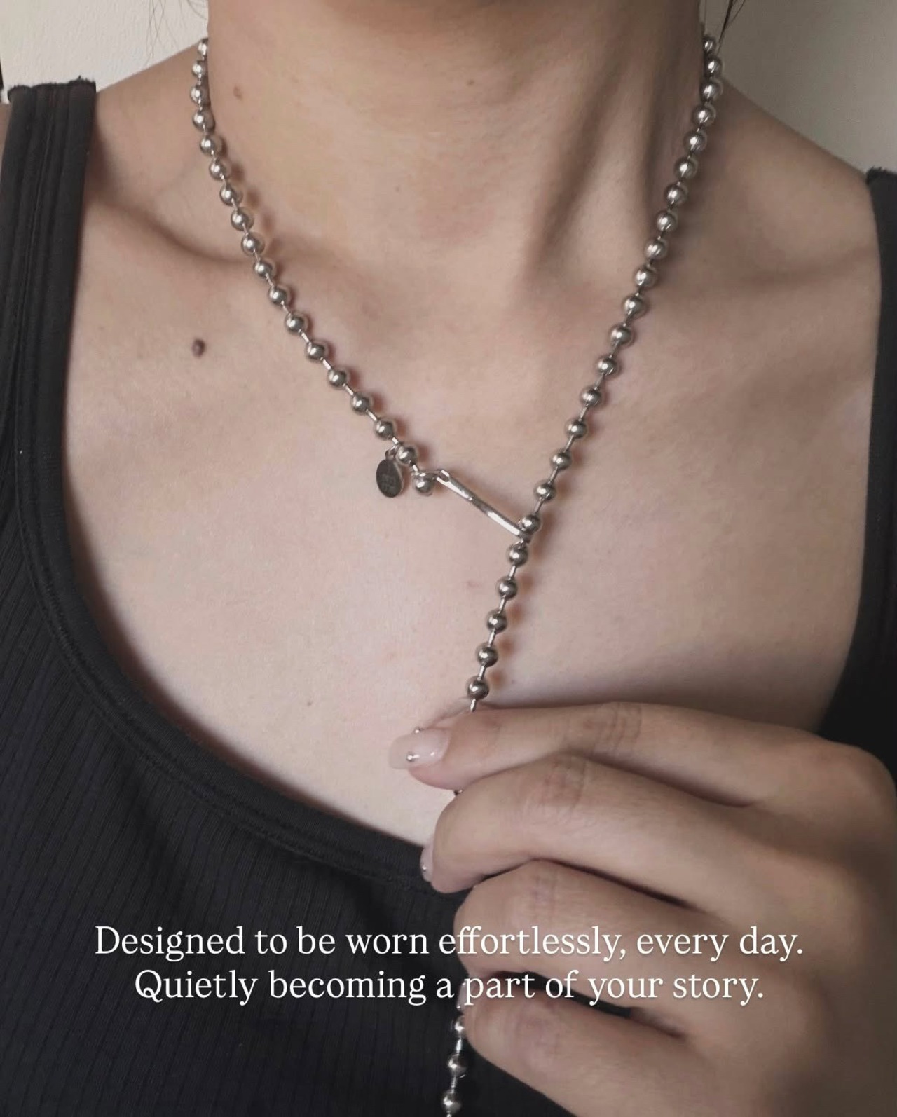 yonayona :ball chain necklace