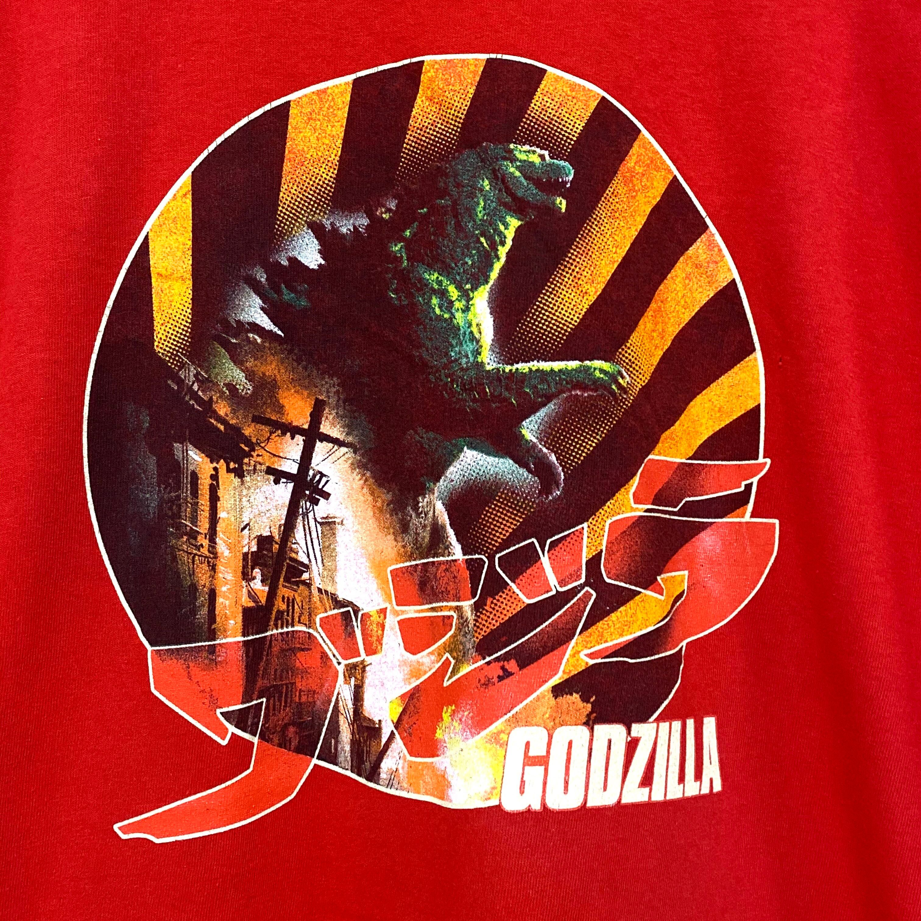 GOCZILLA ゴジラ ムービーTシャツ 映画Tシャツ メンズL 古着【Tシャツ