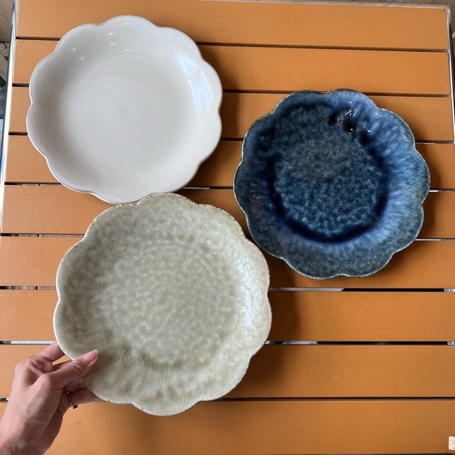 waka -和花 8.0皿 3Color　プレート　plate  皿　美濃焼　花形　和 洋 ギフト　プレゼント　日本製