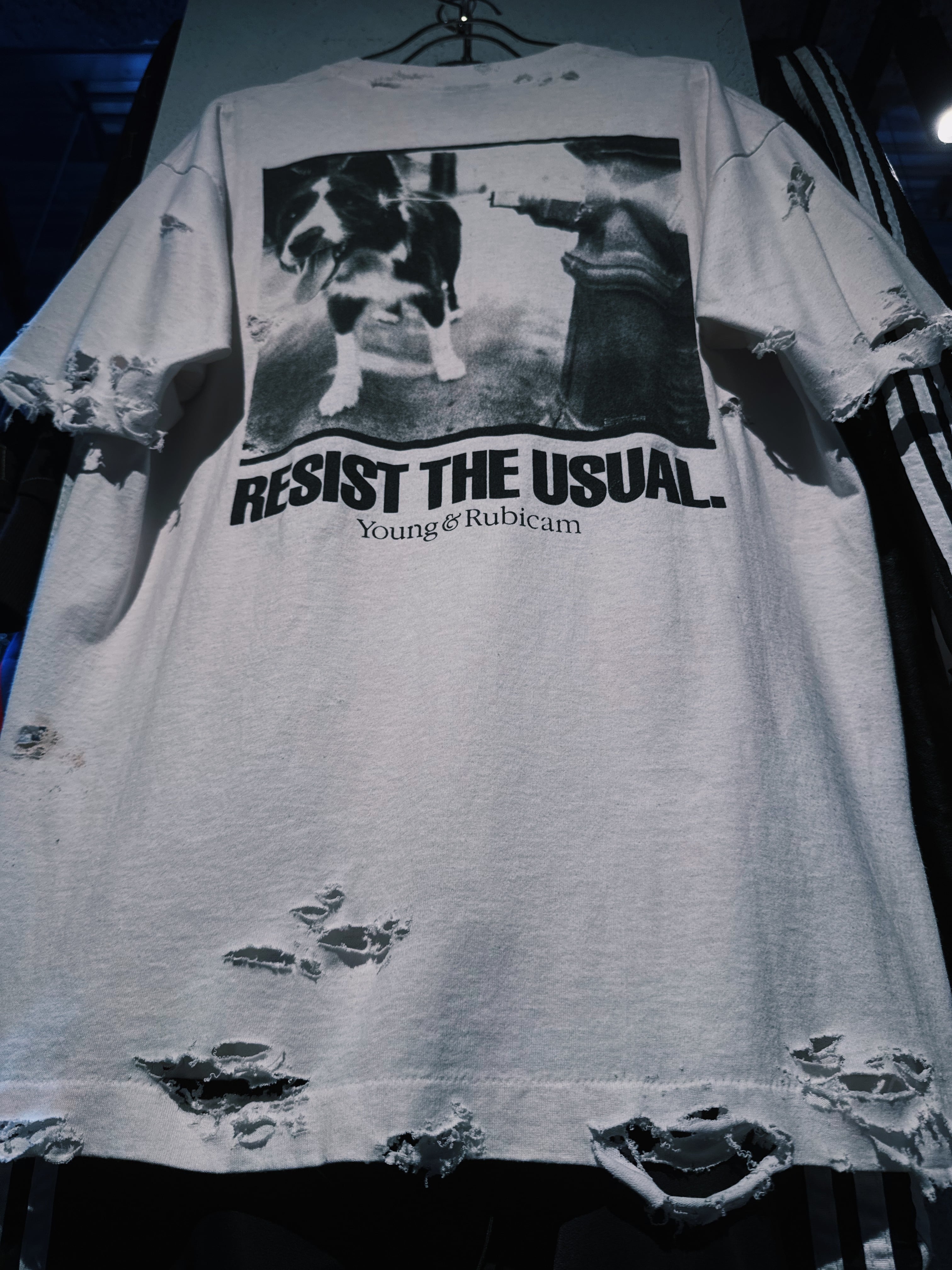D4C】90's vintage fade design boro custom Re:make T shirt | ayne