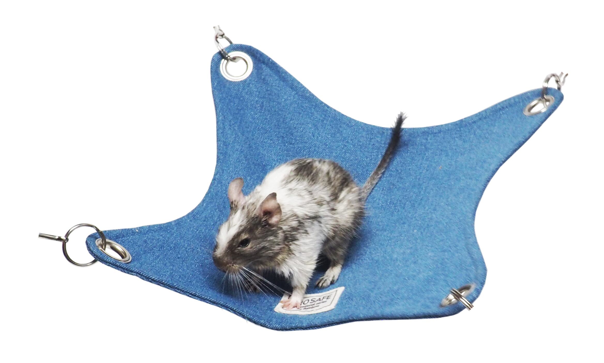 【小動物用品】【PRO SAFE】タイニーハンモック デニム/ナチュラル/グレー