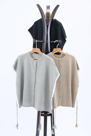 【Gauze#】Sonia LEAVER LACE KNIT VEST（G1235）
