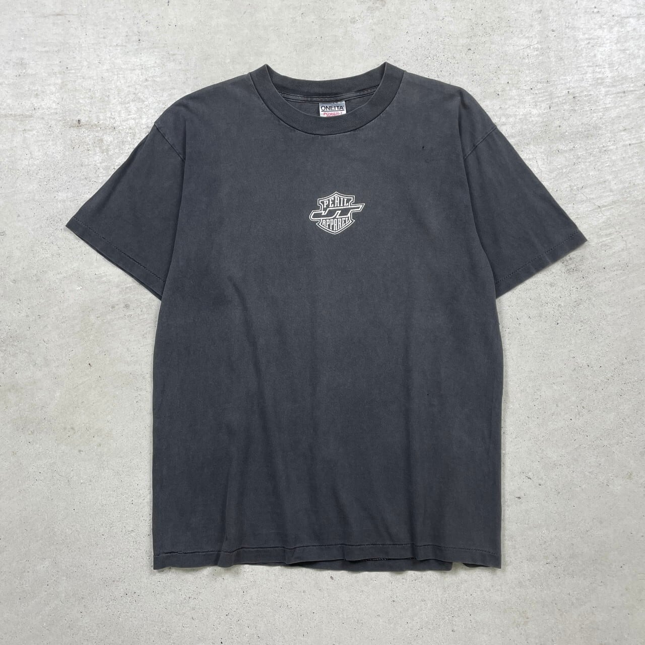 90年代 USA製 PERIL APPAREL プリントTシャツ メンズL 古着 90s
