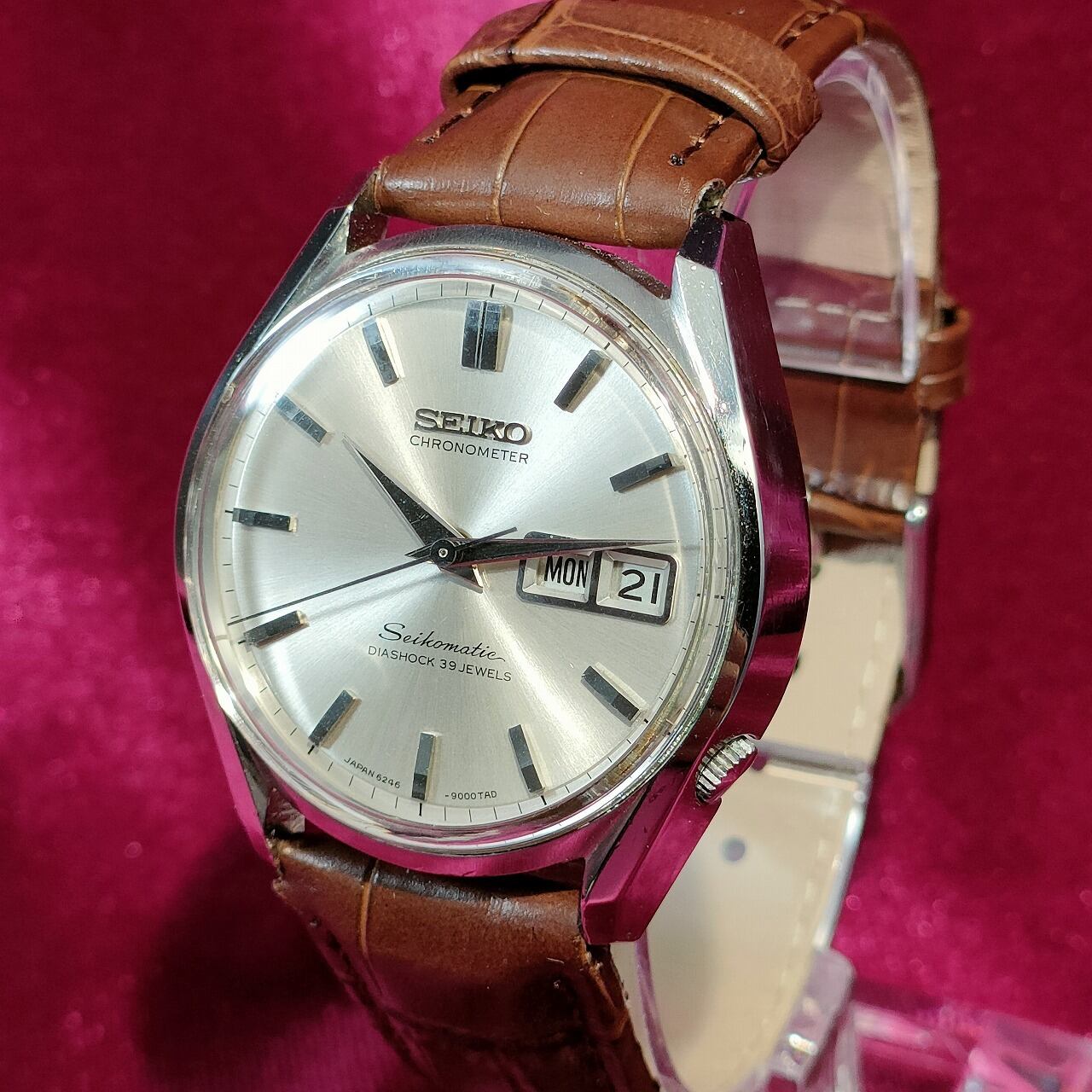 【SEIKO】セイコー セイコーマチック Cal.6246A デイデイト 6246-9000 自動巻き メンズ_690697【ev20】