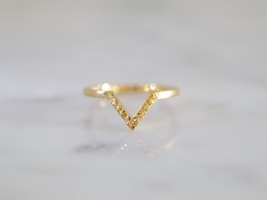 K18YG / triangle ring