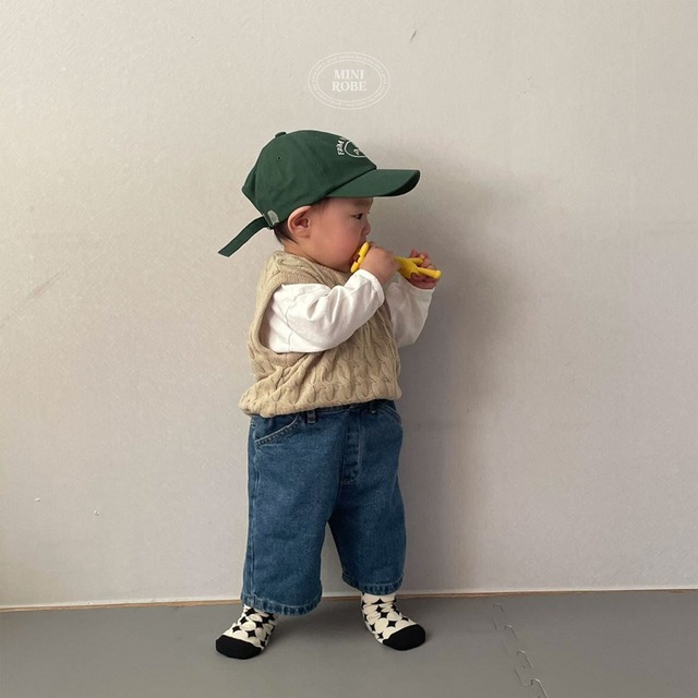 【即納】 minirobe Bermuda pants ① min_b_1