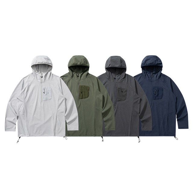 フード付き速乾性ワークウェアTシャツ 4color N00515