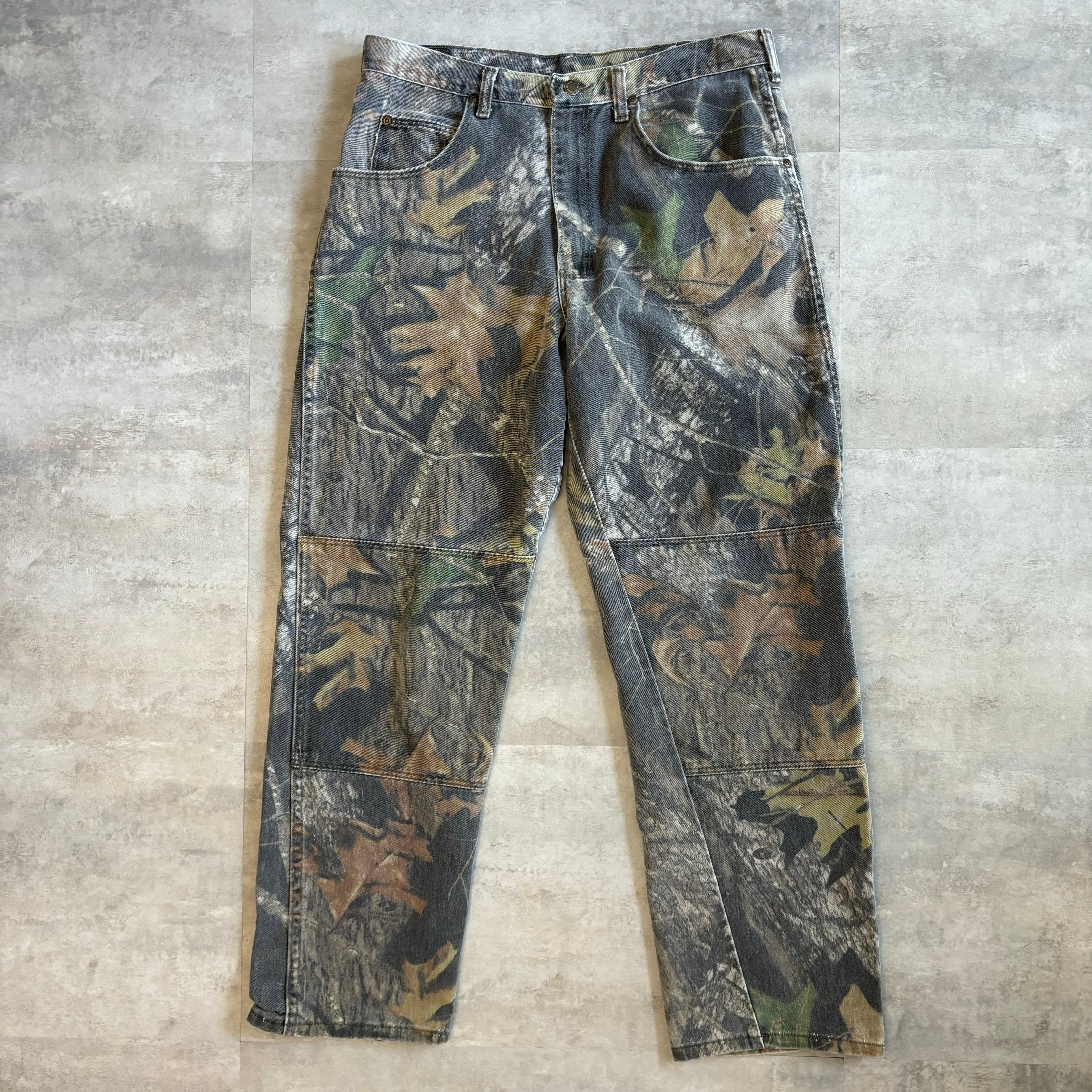 《実寸w33l29》wrangler ラングラー リアルツリー デニムパンツ ダブルニー no.1758