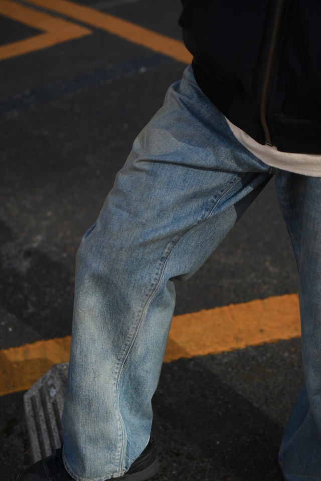A.PRESSE / No.37 Washed Wide Denim Pants (Indigo)