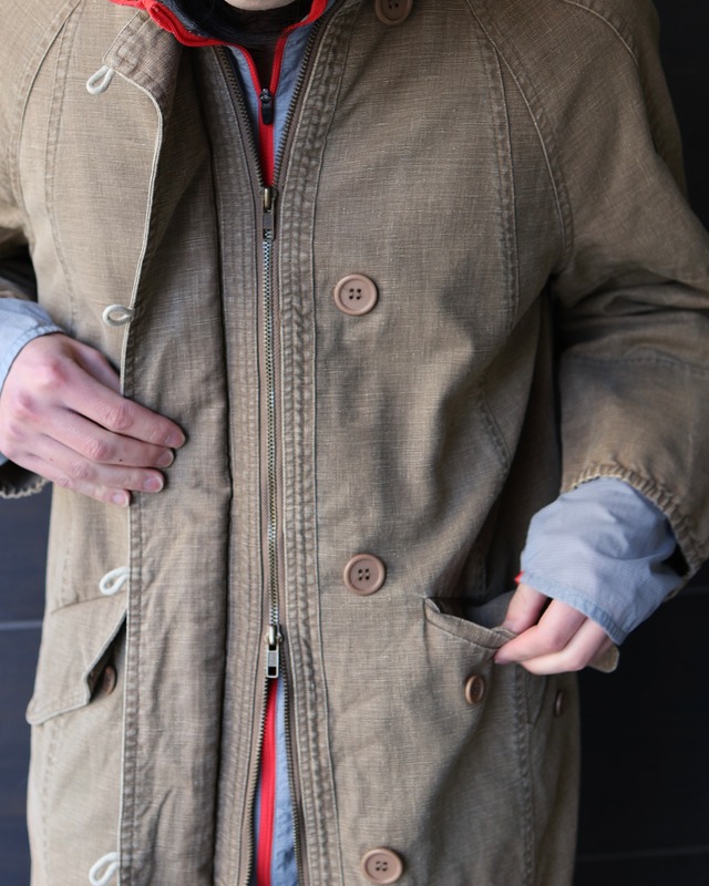 middle length double zip-up blouson