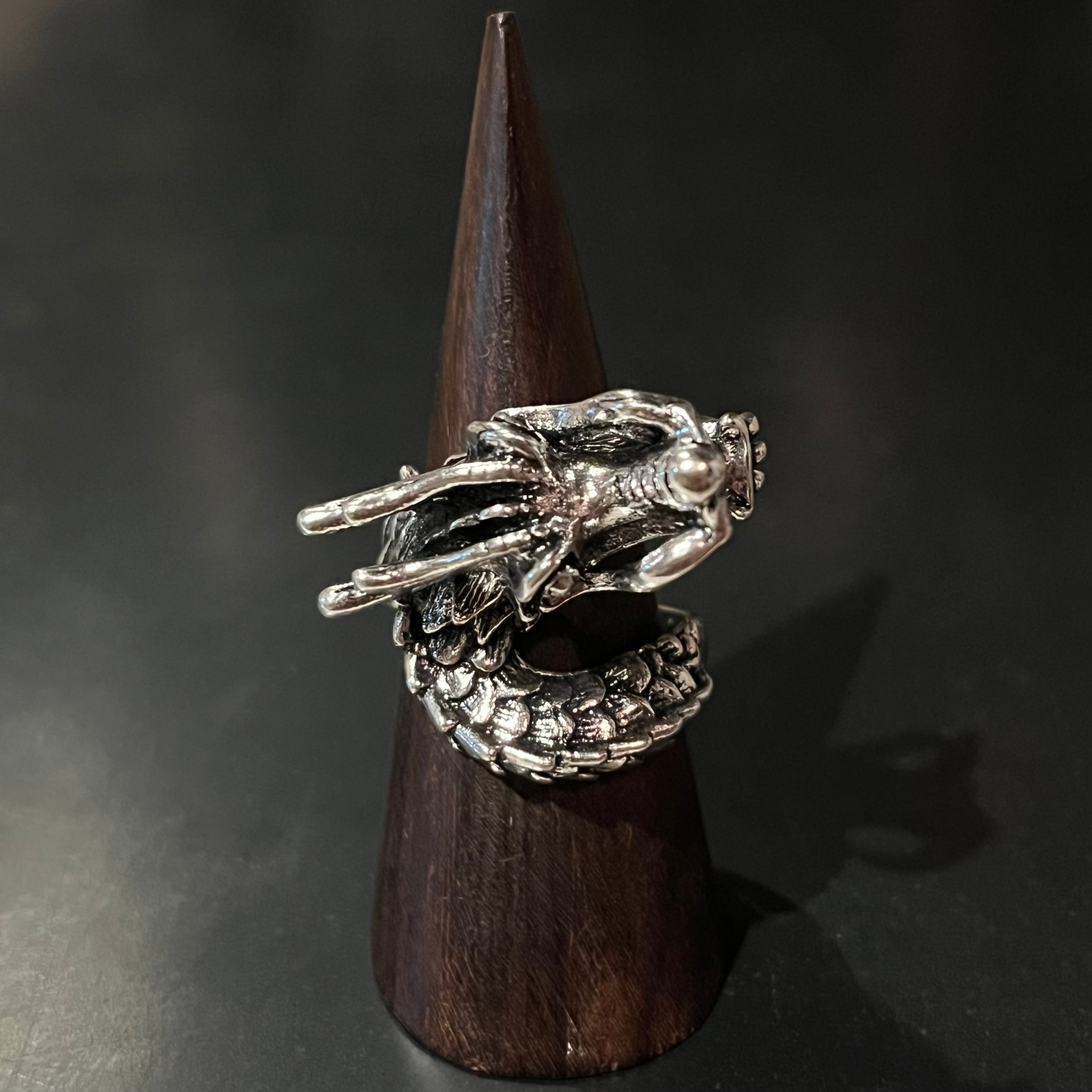 美品 オールドグッチ GUCCI ヘビー ラウンド モダンリング トム