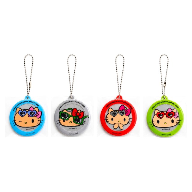 【AWAJI HELLO KITTY APPLE LAND】リフレクターキーホルダー各種（全4種類）
