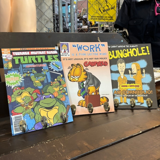 コミック ウッドフックボード【アメコミ万歳！】