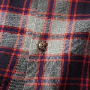 90s RalphLaurenSport Cotton-wool blend open-collar shirt M相当 古着