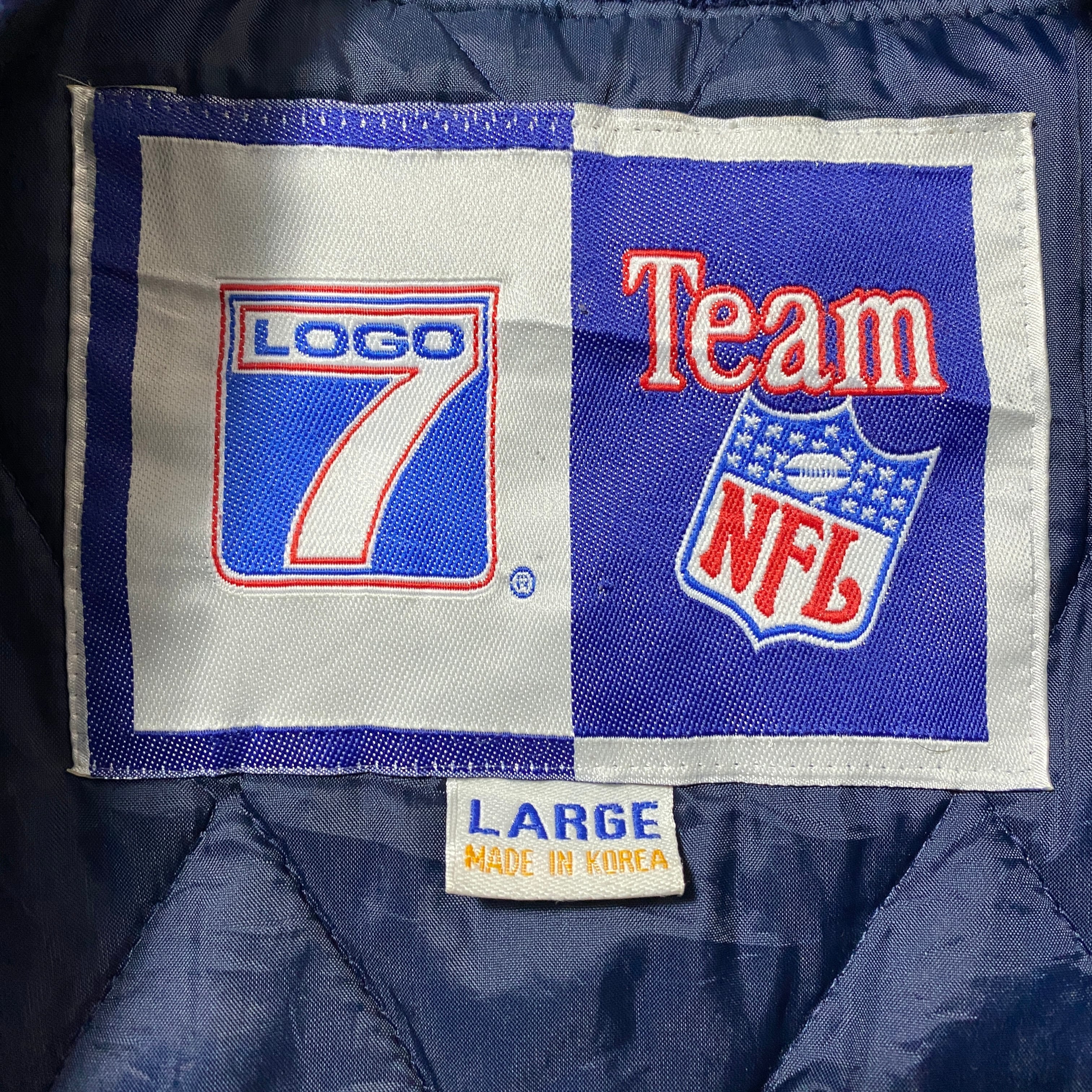 90's NFL ダラス・カウボーイズ バックロゴ ラインリブ 中綿 ウール