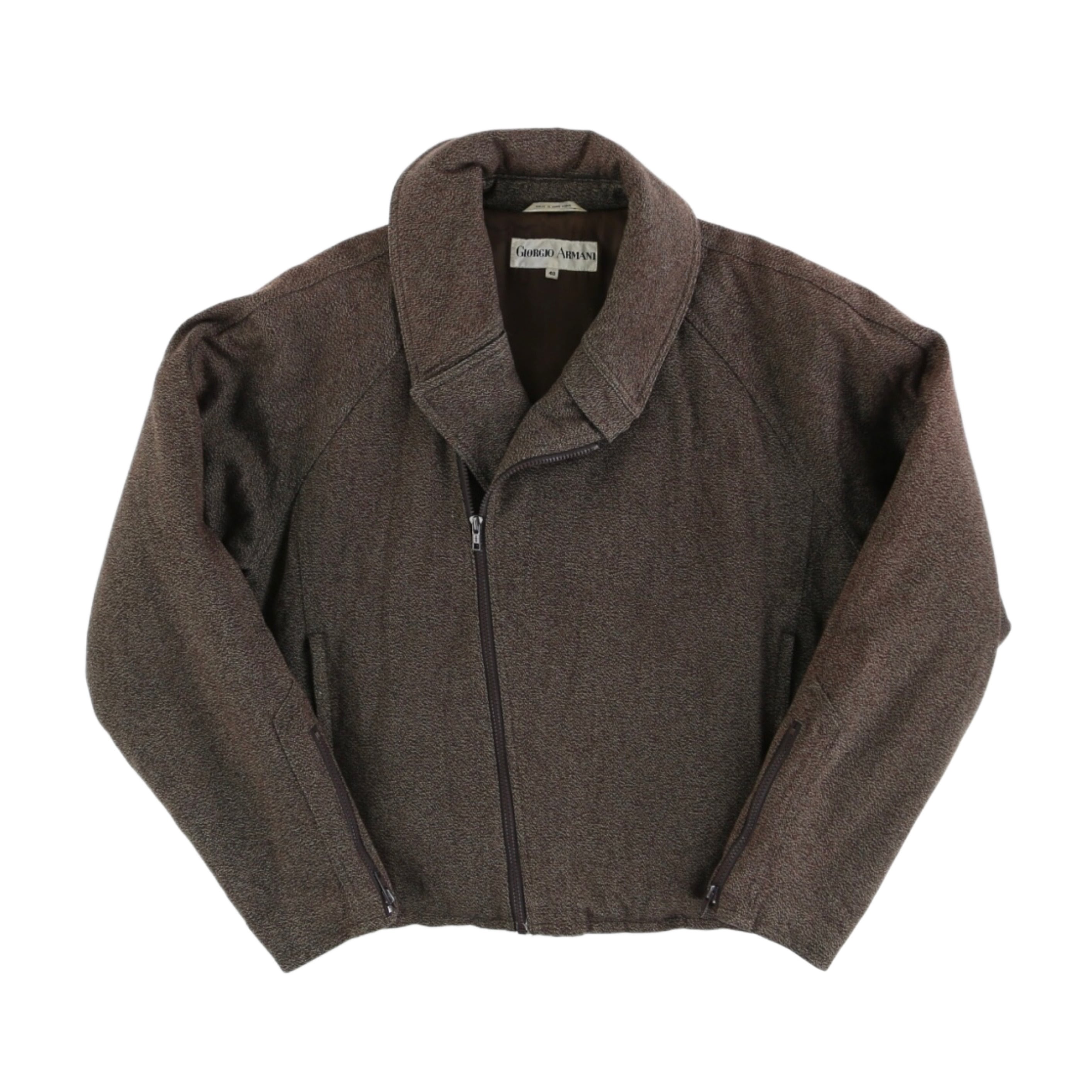 GIORGIO ARMANI パディング ライダースジャケット made in HONG KONG