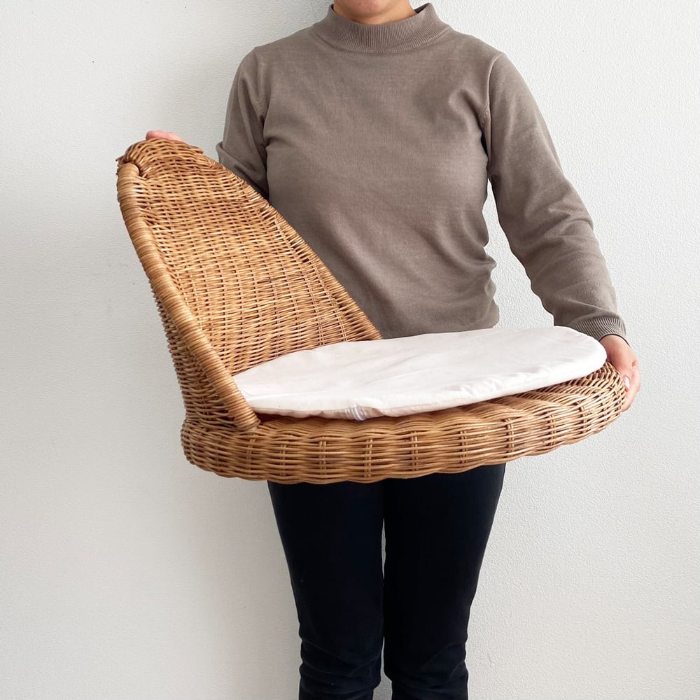 ラタン座椅子 クッション付き (RTA-860) | Naturalsoul