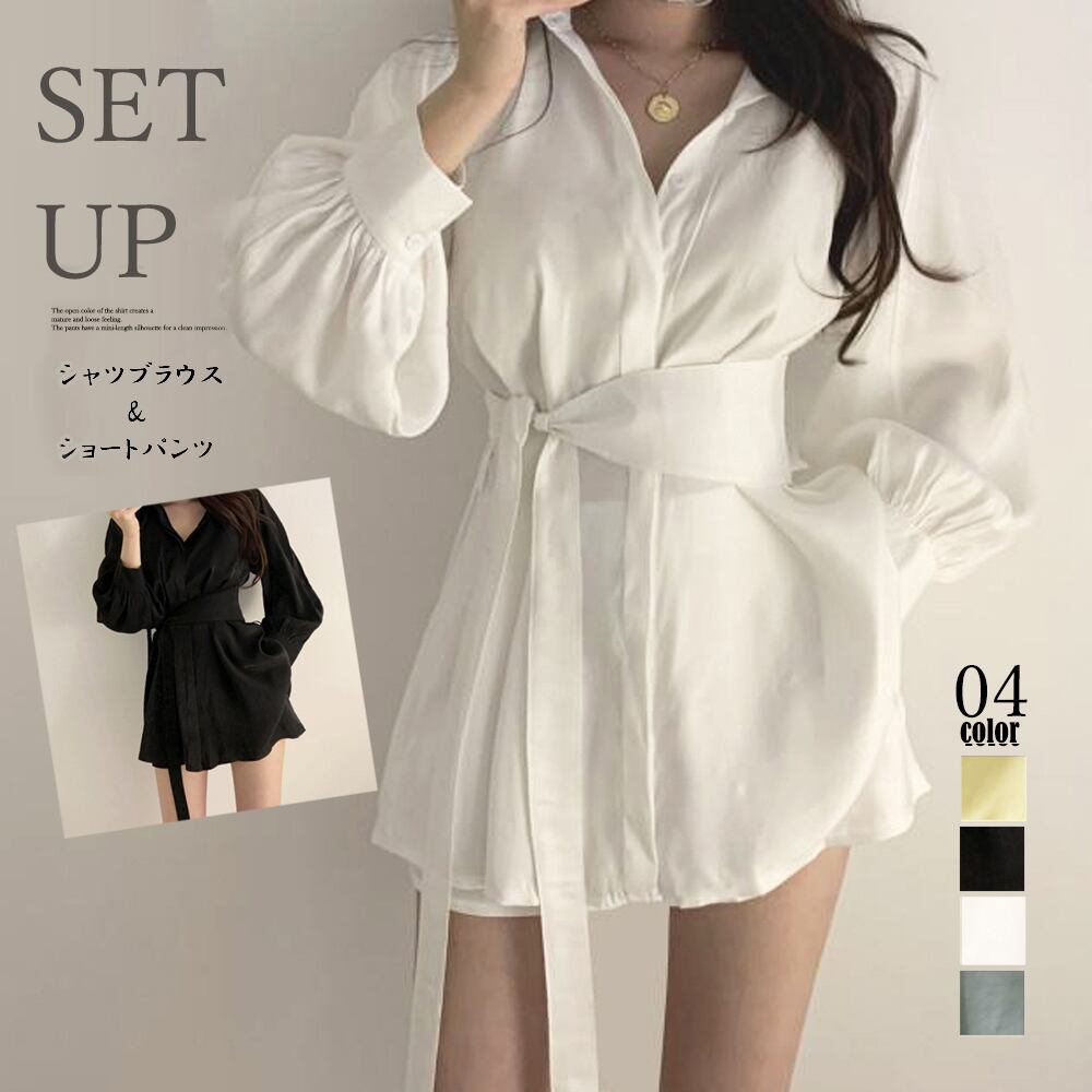 セットアップ レディース 春夏 シャツ