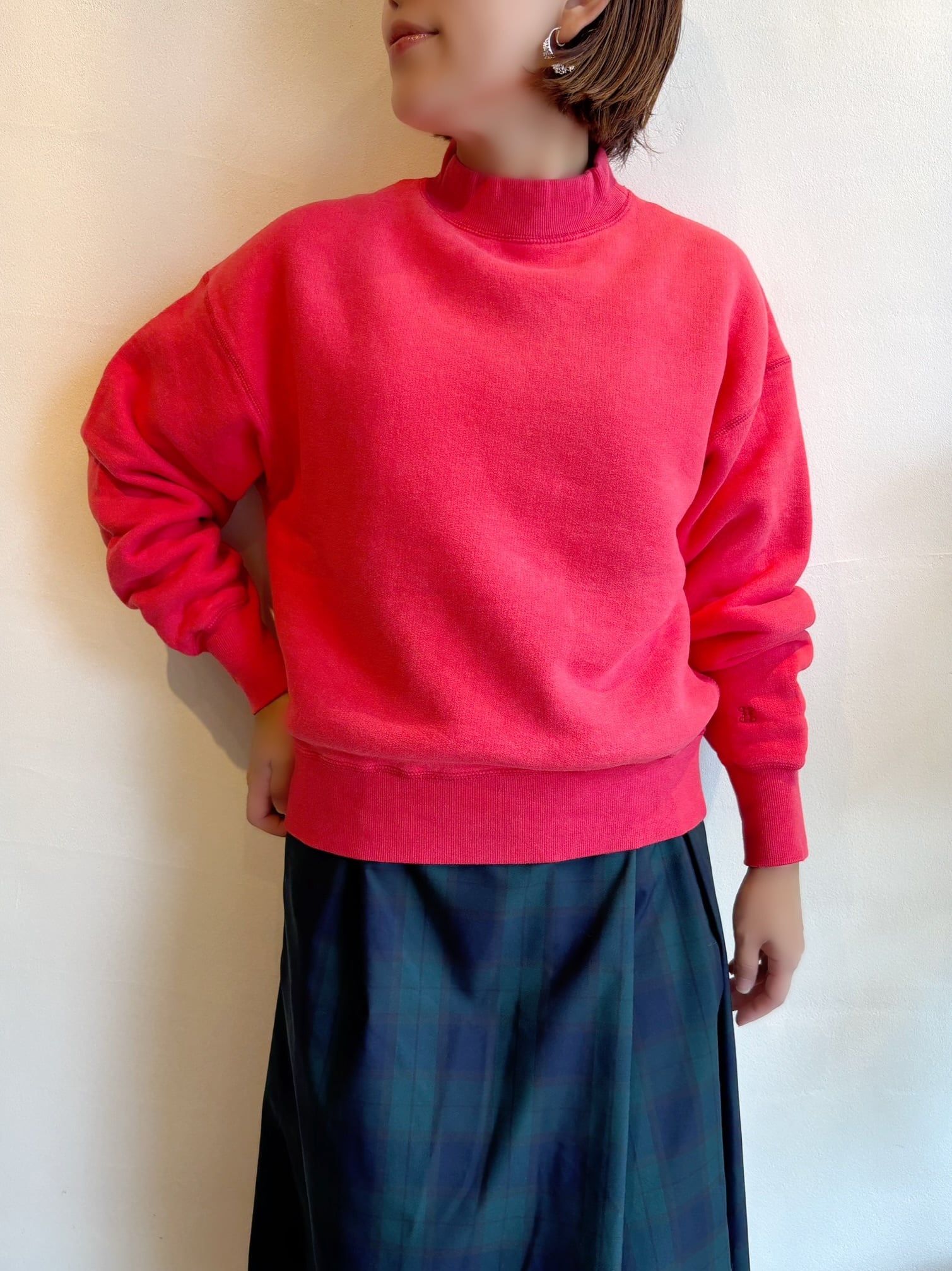 TICCA / ダウニーウラケハイネックプルオーバー | anouk