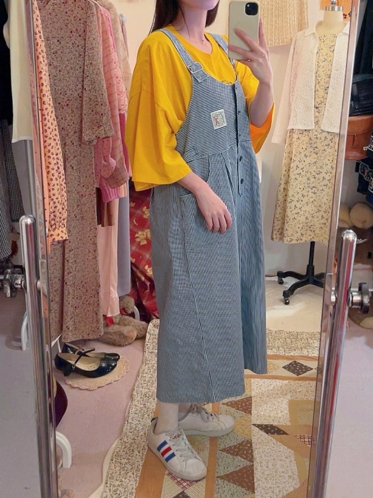 hickory denim jumper skirt